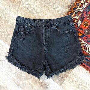 Wild fable black high waisted denim shorts